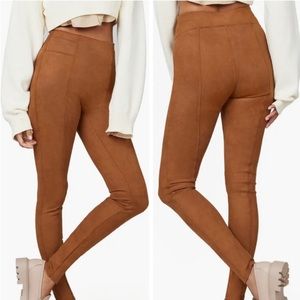 Spanx High Waist Faux Suede Leggings